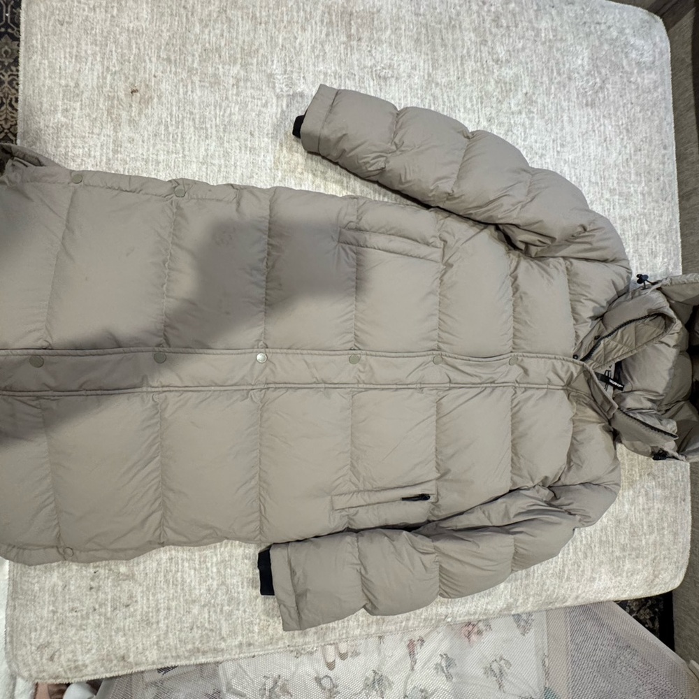 Aritzia Taupe Puffer Coat Long - Modern Taupe - Picture 4 of 6